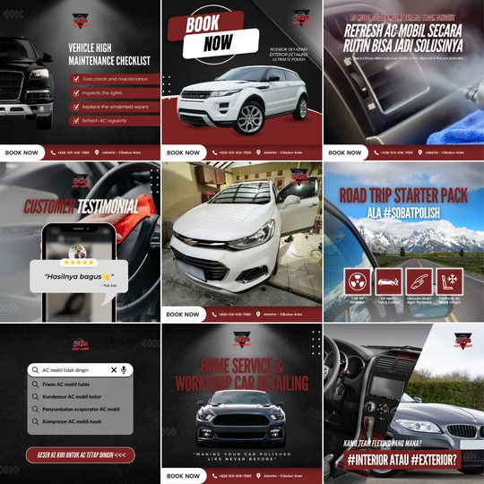 Automotive service Instagram feed