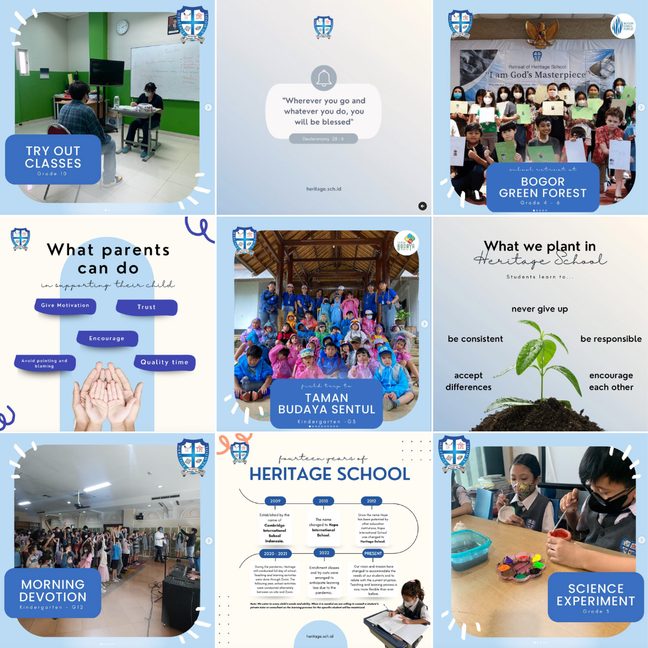 Heritage School Instagram feed