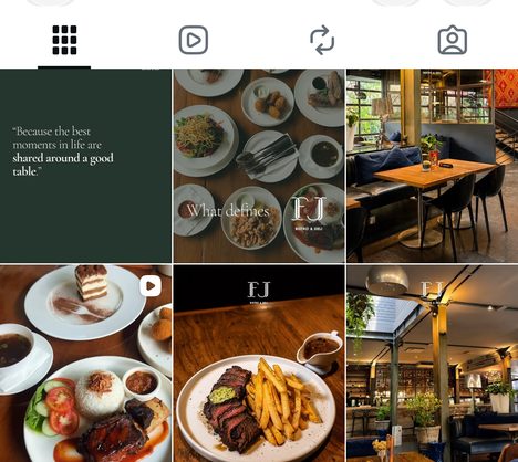 FJ Bistro & Deli campaign showcase